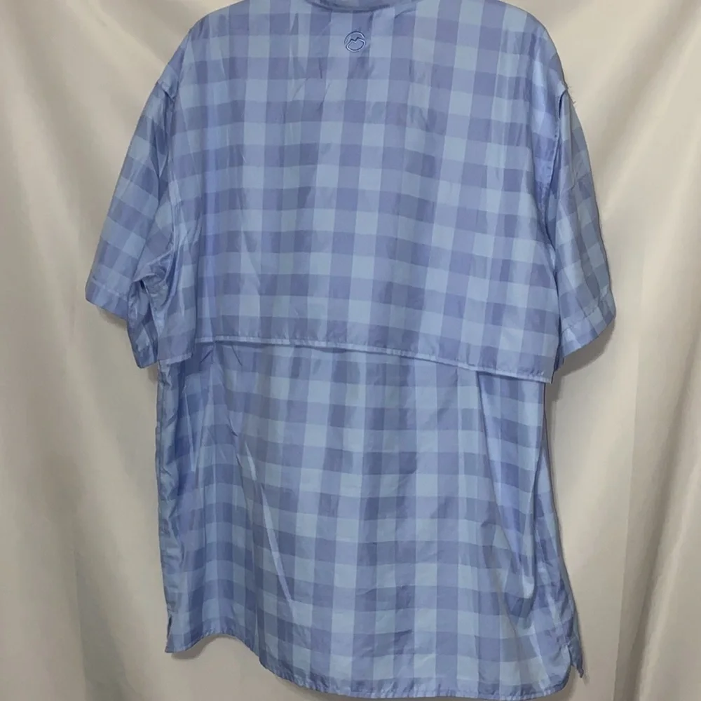 Magellan Fish Gear moisture wicking MENS XL Outdoors Blue‎ Button Down Shirt